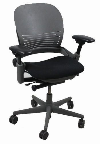 Lot of (10) Steelcase Leap Task Chairs (Sterling Plastic Black) for Office