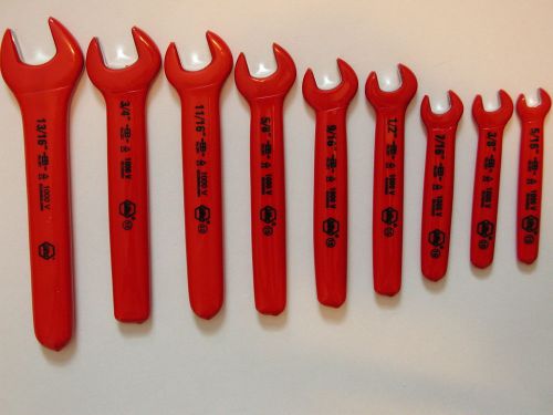 Wiha insulated open end wrench 14 piece inch set 20190 for sale