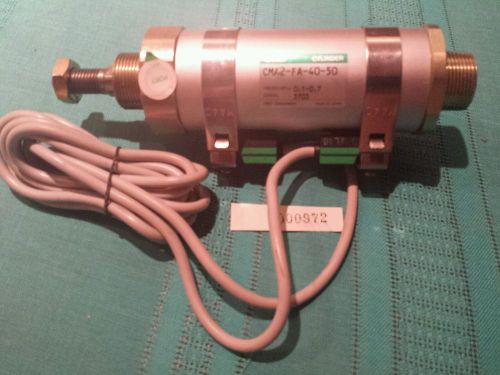 CKD CMA2-FA-40-50 Pneumatic Cylinder w/Switchs 40mm Bore 50mm Strk 0.7MPa/100psi