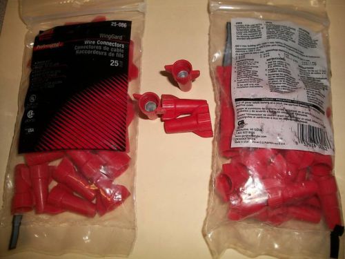 Winged Red Wire Connector 18-10 AWG 1,000CT Nuts GB USA