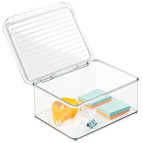 Metrodecor mdesign desk box, small -3&#034; tall, clear for sale