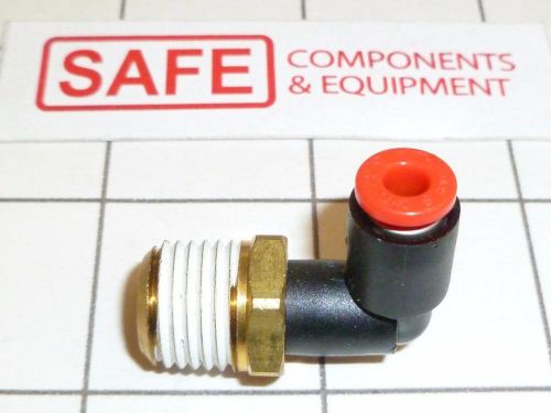 Smc kql03-35s brass elbow fitting male 1/4 npt plug-in tube 5/32 qty-1 g53 for sale