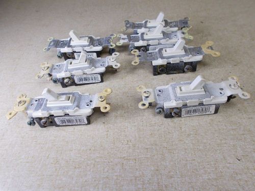 Leviton 635-1453 white toggle switches 226 nom057, lot of 7 *free shipping* for sale