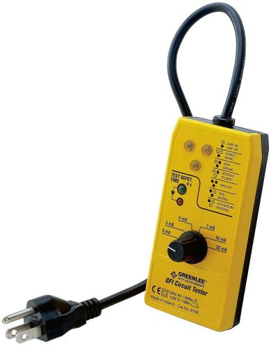 NEW GREENLEE -5708- RECEPTACLE TESTER w/ GFCI ( 120VAC )