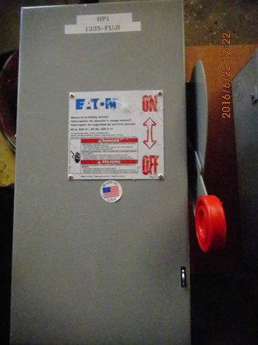 Cutler Hammer DH361FGK Fusible safety switch 30 amp 600 volt 3 pole