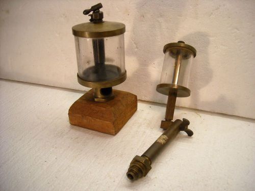 ANTIQUE ENGINE, MACHINE, HIT AND MISS BRASS OILERS