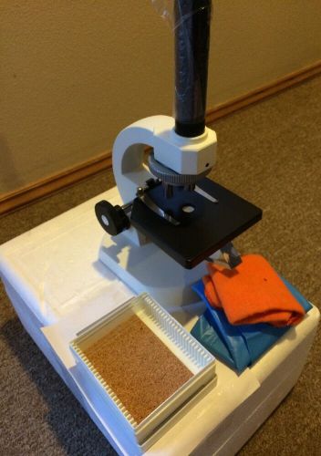 Radical Prism Microscope W/ Two Slides And Case