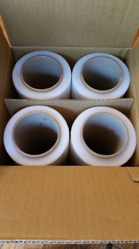 16&#034; x 1450&#039; x 45 gauge 16 inches stretch wrap plastic shrink film 4 rolls/case for sale