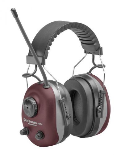 Elvex COM-660 QuieTunes AM/FM Stereo Ear Muff, Burgundy