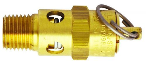 Air compressor asme safety valve •1/4&#034; mnpt, 200psi pop off, 170 cfm s-1090-200 for sale
