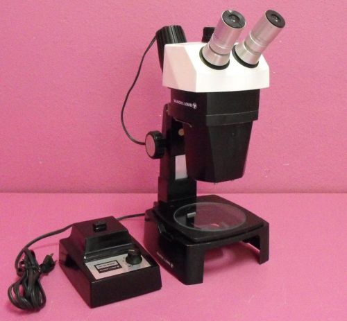 Bausch &amp; Lomb StereoZoom 7 Microscope w/ Trans-Illumination Base &amp; Illuminator