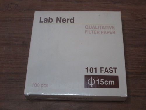 LAB NERD FILTER PAPER 15 cm 100 DISCS QUALITATIVE FAST 101 FREE SHIPPING