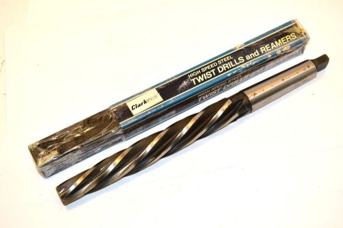 Nos clarkson uk 25mm #3mt tapered shank helical 5 flute bridge reamer wr14bg5b for sale