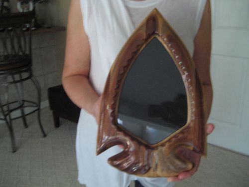 BEAUTIFULLY HANDCRAFTED WOOD ( WALNUT )  ARROWHEAD DISPLAY CASE