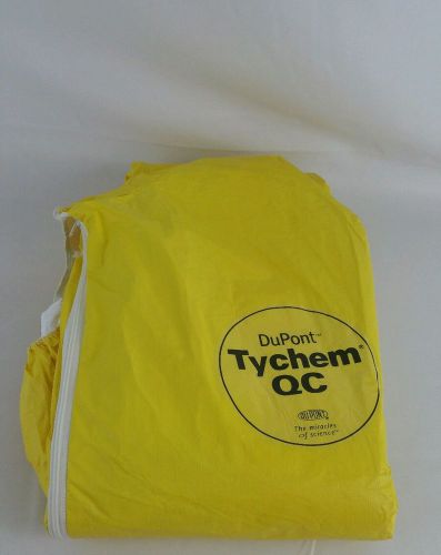 Dupont Tychem Tyvek QC Suit 3XL Coverall with Hood Yellow Free shipping