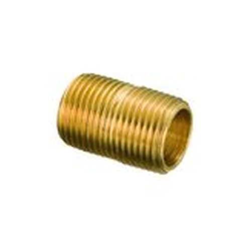1/4&#034; x close  brass pipe threaded nipple plumbing npt fitting for sale