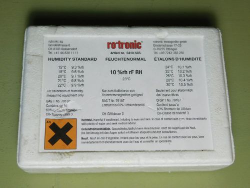 BRAND NEW - Rotronic Replacement Calibration Standard (10 %rh rF RH) EA10-SCS