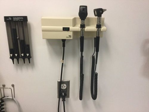 Welch Allyn 767 Wall Transformer Otoscope Ophthalmoscope With Heads