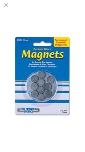 NEW MASTER MAGNETIC 7002 PACK 10 CERAMIC DISC MAGNETS