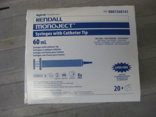 Kendall Monoject 60mL Syringes with Catheter Tip