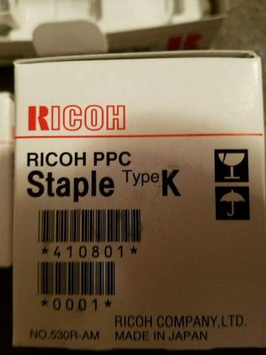 RICOH STAPLES,  #410801,  RICOH PPC,  Type K,     UPC 4961311874444