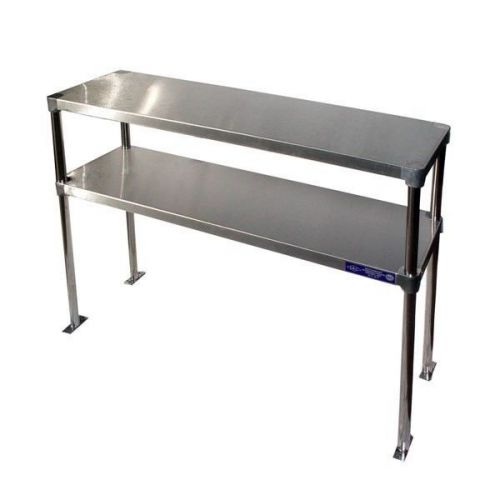 Stainless Steel Double Shelve 18&#034;x84&#034;
