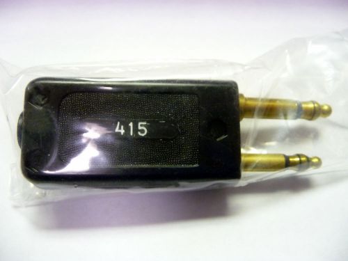 SWITCHCRAFT 415 Headphone Phone Plugs, Twin Stereo Connector Screw NEW