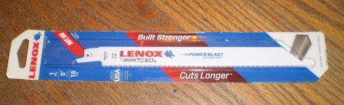 1-PC. Lenox 20563 818R 8&#034; 18TPI POWER BLAST  Reciprocating Bi-Metal Blades USA