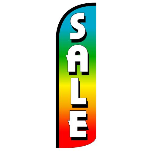 Sale Rainbow Swooper Flag Jumbo Sign Feather Banner made In USA