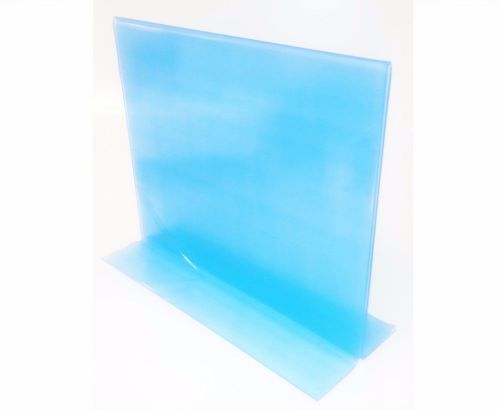 Lot of 28 clear acrylic 11.5&#034; x 14&#034; sign holder for tabletops, t-style plastic for sale
