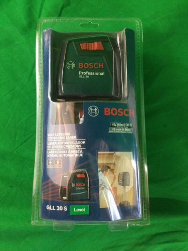 New- Bosch Professional Self-Leveling Cross-Line Laser Level GLL 30 S