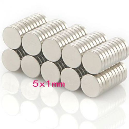 1000Pcs Super Strong Disc Rare Earth Neodymium N52 Magnets 5mm x 1mm Magnet
