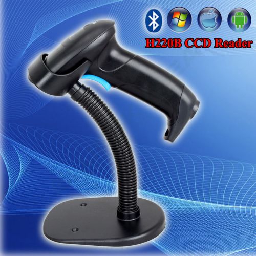Portable CCD Sensor Image Bluetooth Barcode Scanner Reader Stand for Andriod IOS