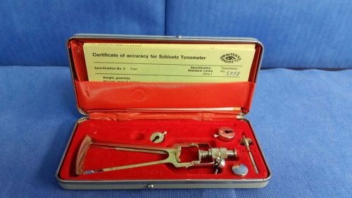 Schioetz Tonometer Improved w/ Autoclavable Case