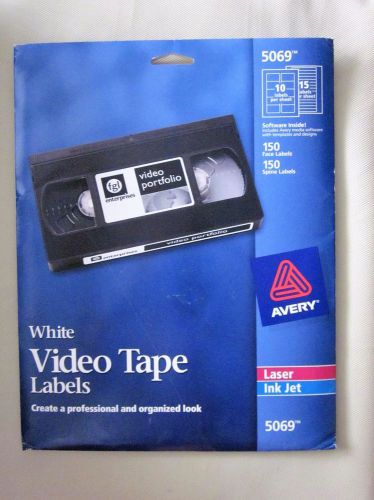 Avery Dennison 5069 Video Tape Label - 1.83&#034; Width, 0.66&#034;