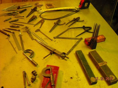 Large vintage lot of lathe, machinist tools.starret, ss white &amp; lot more for sale