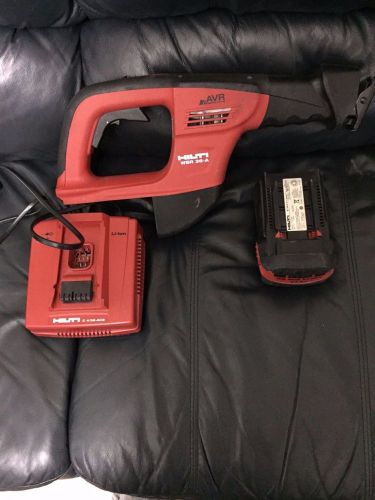 Hilti AVR WSR 36A Cordless Reciprocating Saw + Charger + 36V Battery