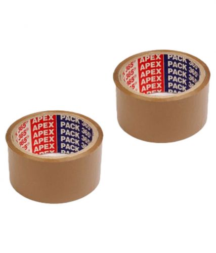 Apex Brown Tape 2&#034; Inch Wide, Pack of 2