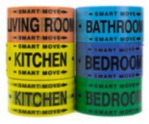 Moving supplies - 2 room labeling tape--tape for your bedroom, living room, and for sale