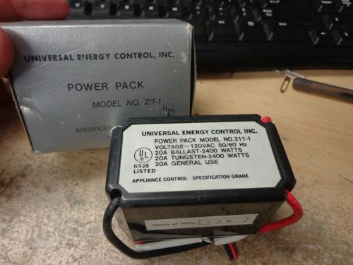 NIB Universal Energy Control 211-1 Power Pack