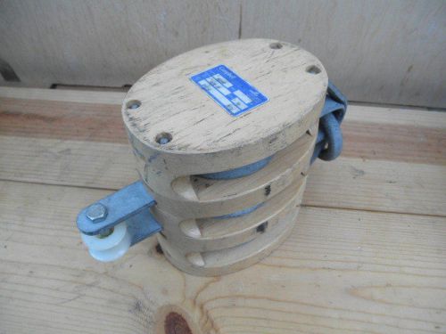 Campbell block pulley  wood 3003 af 6&#034; brz glv 3200 lbs for sale