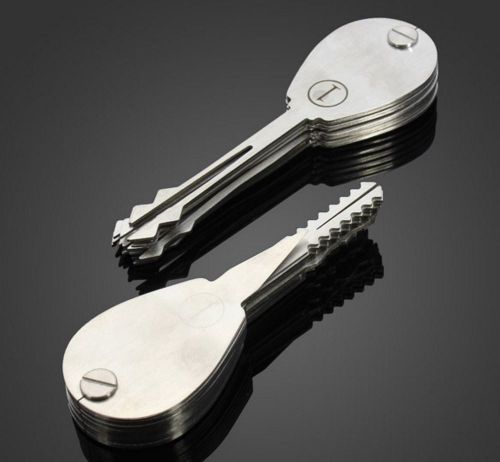 Foldable Car Key Lock Pick Set Tools Car Opener Unlock Locksmith Double Sided 20