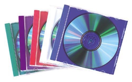Fellowes CD Jewel Case Colors 10-pk