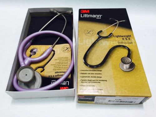 3M Littmann 2453 Lightweight II S.E. Stethoscope, Lilac Tube, 28 in