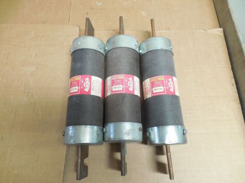 Lot of 3 fusetron time delay fuse frs-r-225 225a a amp 600vac frsr225 for sale
