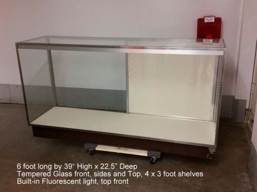 6 Foot Retail Display Case Perfect for retail or diecast car collection