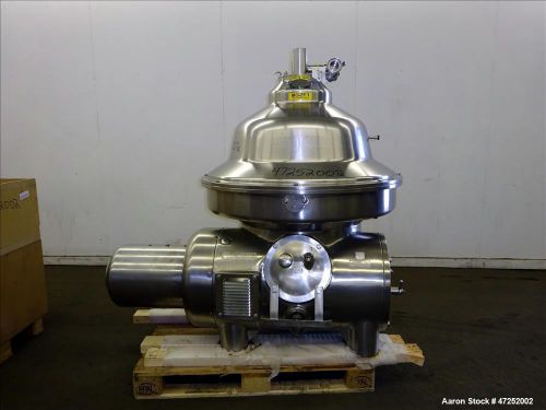 Used- westfalia msa-100-01-076 desludger disc centrifuge. 304 stainless steel co for sale