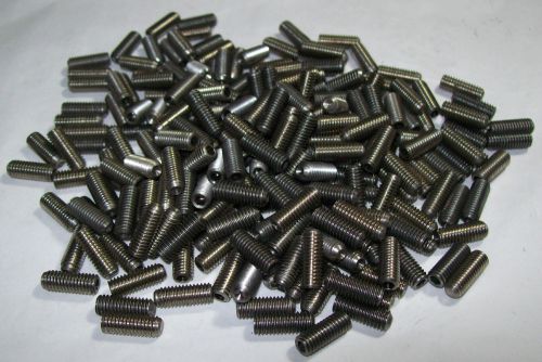100 pc. lot of 10-32 x 1/2&#034; long stainless steel socket set screws - cup point for sale