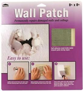 NEW HOMAX 5508 FIBERGLASS DRYWALL WALL PEEL STICK REPAIR PATCH 8 X 8 3215308