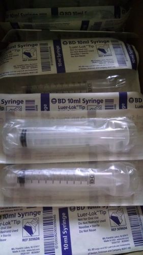 Bd syringe 10cc luer lock no needle -lot of 2 for mushroom cultivation for sale